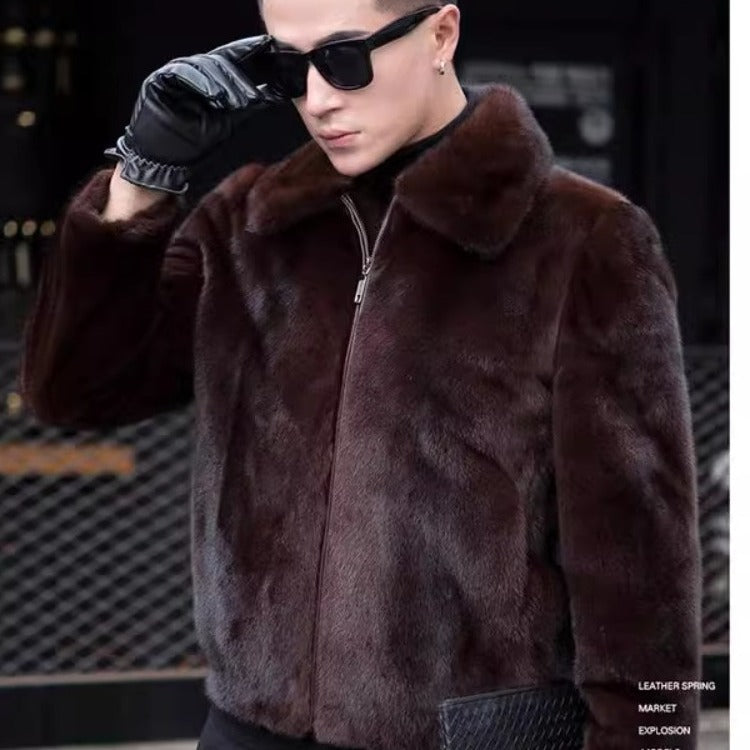 Mink Men's Fur Mink Fur Coat