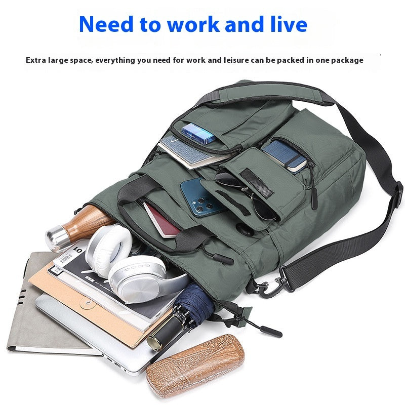 Business Shoulder Bag Men's Casual Multi-layer Large Capacity