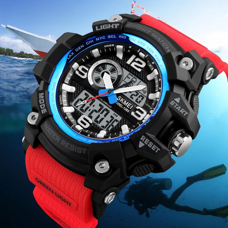 Sports Waterproof Electronic Watch Multifunctional Men