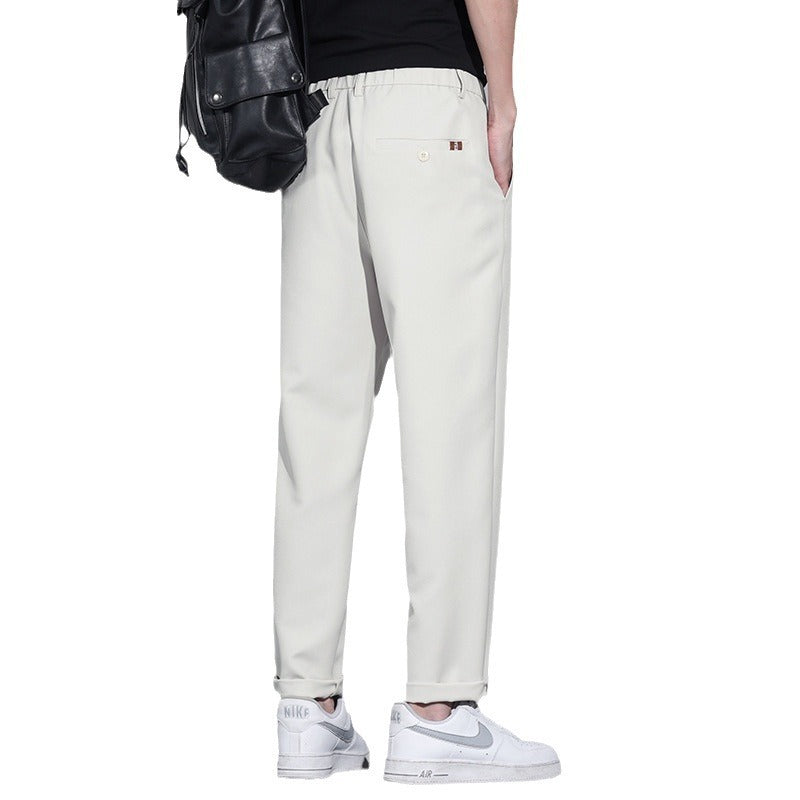 Men's Straight Loose Wide-leg Pants Casual Trousers